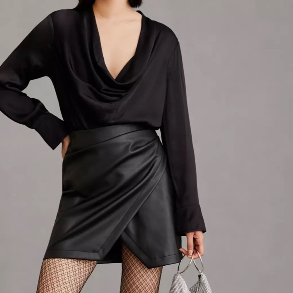 MAEVE Satin Leather Dress - Picture 3 of 8